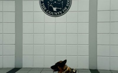 K-9 Sgt. Lanzer visits Somerset County Sheriff’s Office